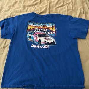 Oversized NASCAR Racing Blue T-Shirt